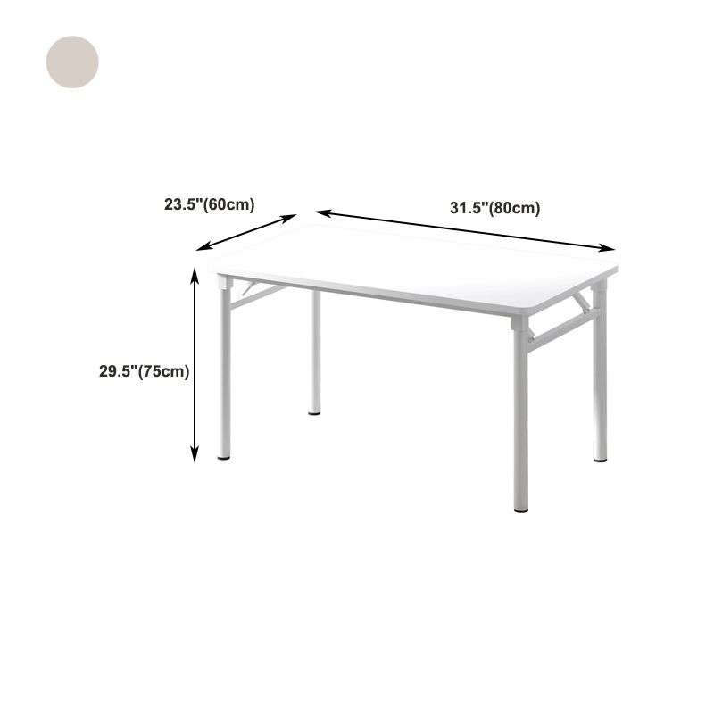 29.5" H Rectangular Writing Desk Contemporary Wood Office Desk