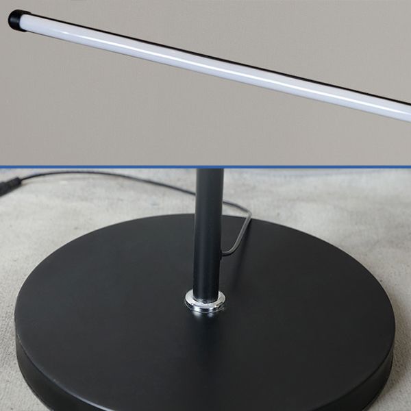 Modern Style Linear Shape Floor Lighting Metal 1 Light Floor Light for Dining Room