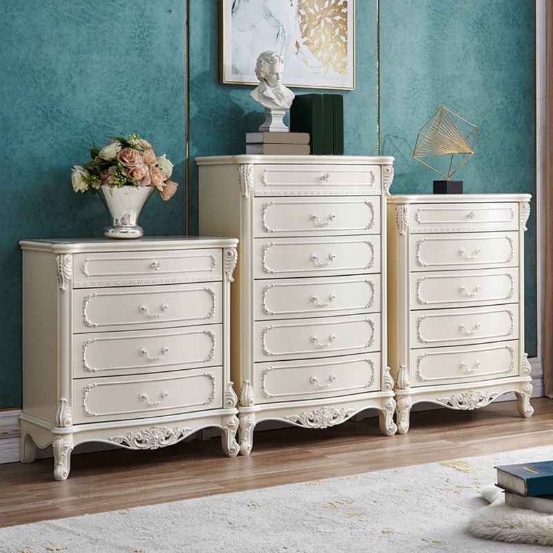 Traditional Dresser Solid Wood Storage Chest Dresser with 4/5/6 Drawers