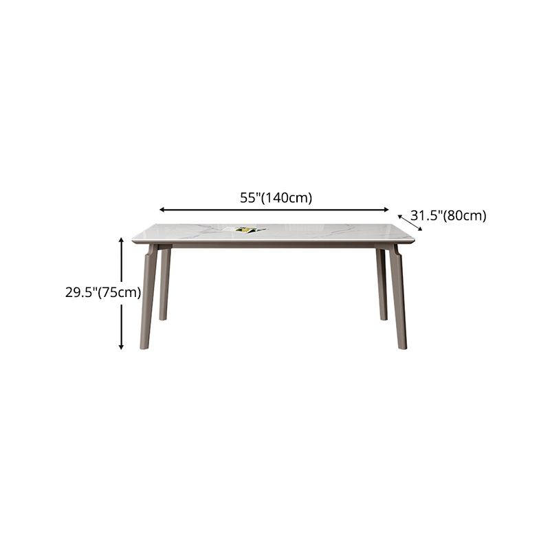 Designer Style Sintered Stone Dining Set Rectangle 1/2/4/5/7 Pieces Dining Room Table Set