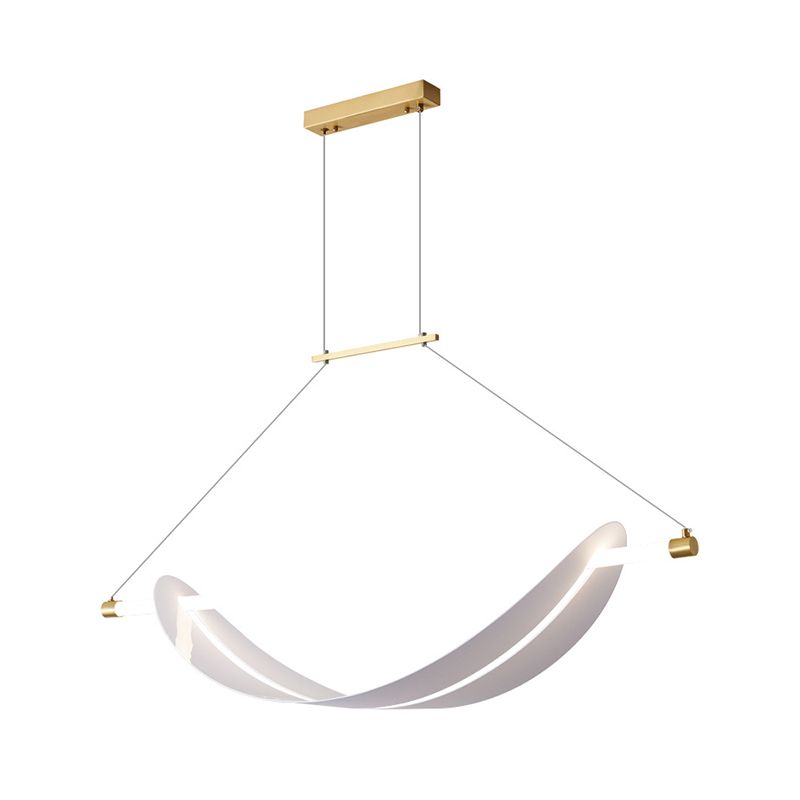 1-Light Geometric Island Pendant Lights Modern Metal Island Pendant Lighting