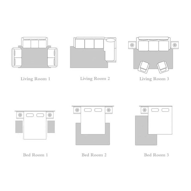 Leisure Polyester Carpet Modern Abstract Pattern Indoor Rug Anti-Slip Area Rug for Living Room