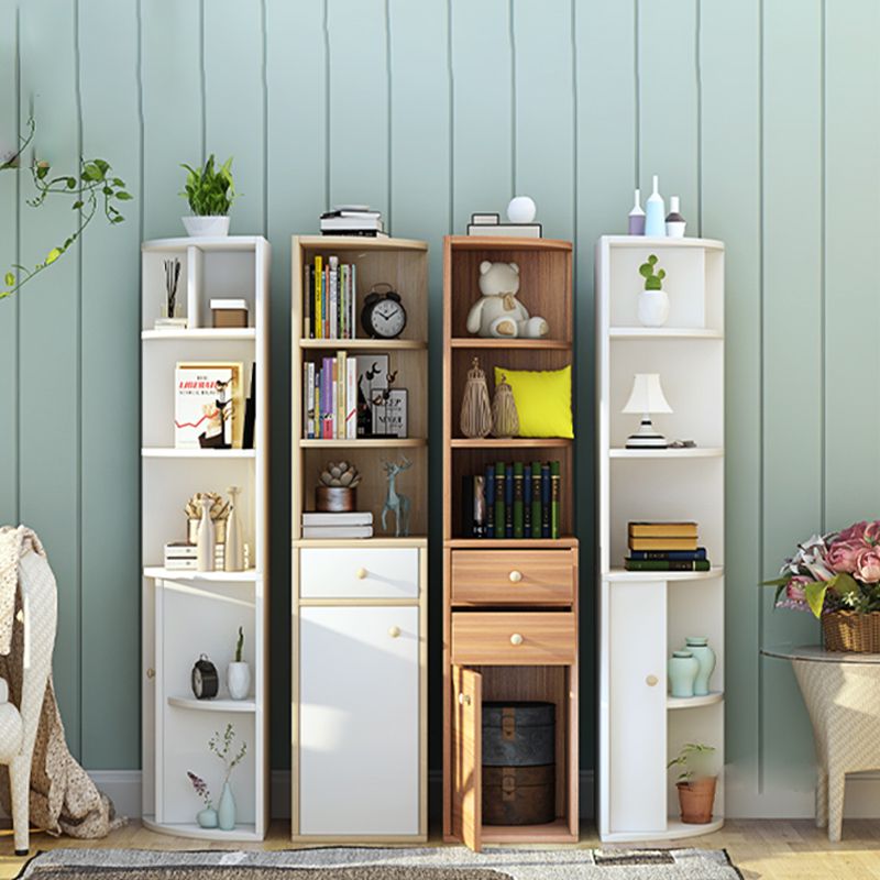 Scratch Resistant Accent Cabinet with 0/1/2 Drawers and Shelves