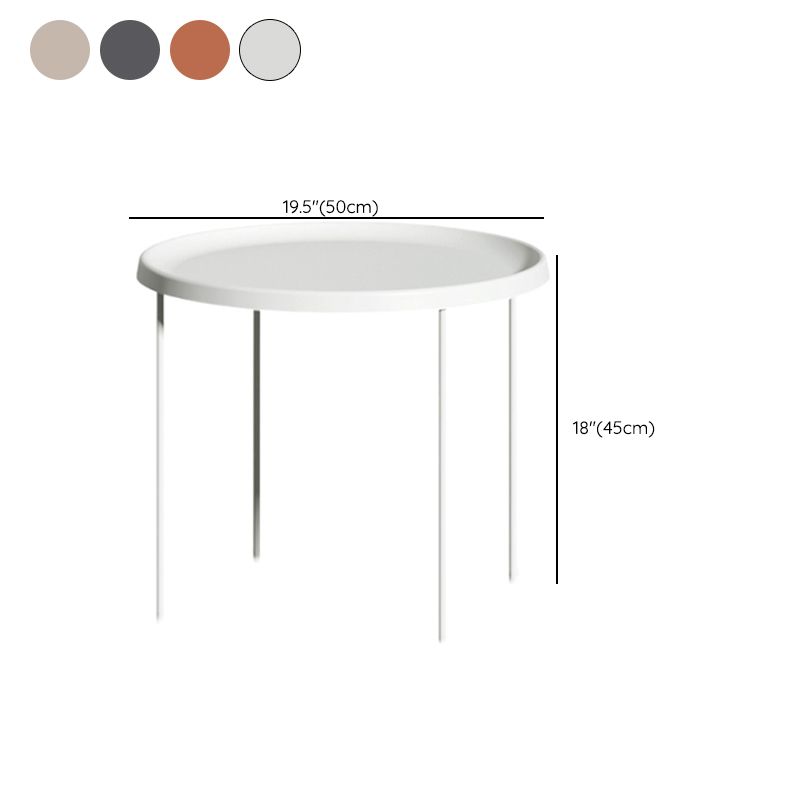 Mid-Century Modern Tray Top Coffee Table 4 Legs Iron Cocktail Table