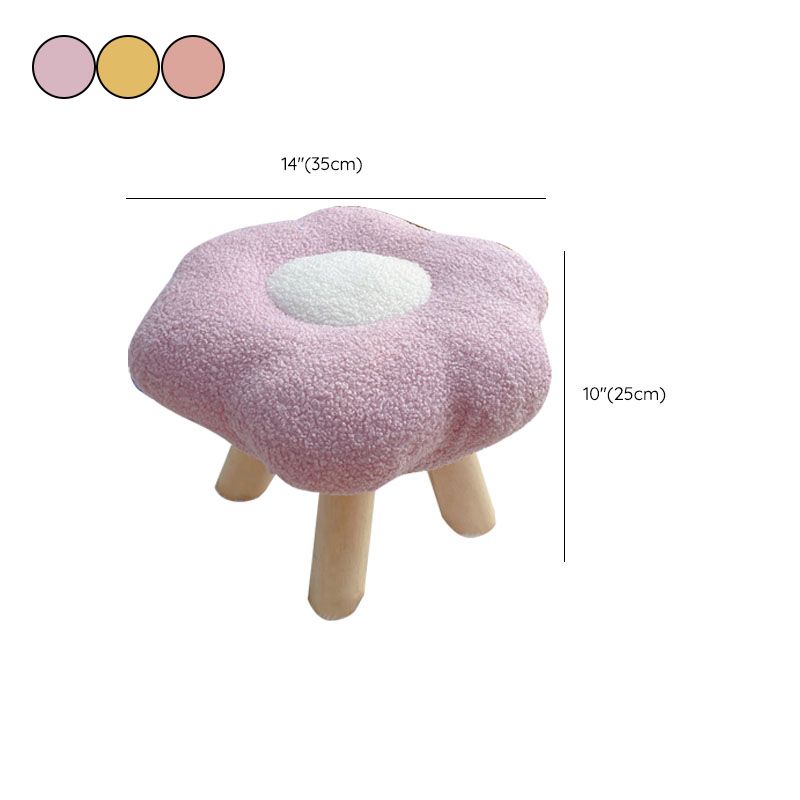 Contemporary Footstool Specialty Wood Legs Foot Stool for Home