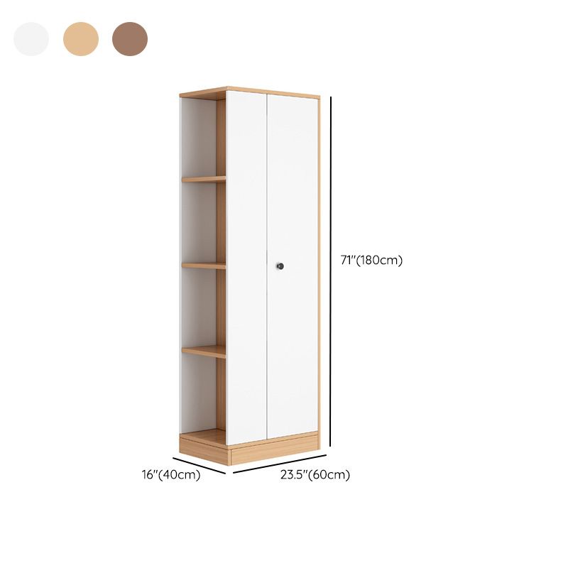 Rectangular Wardrobe Cabinet Modern Simple Home Wooden Wardrobe Closet