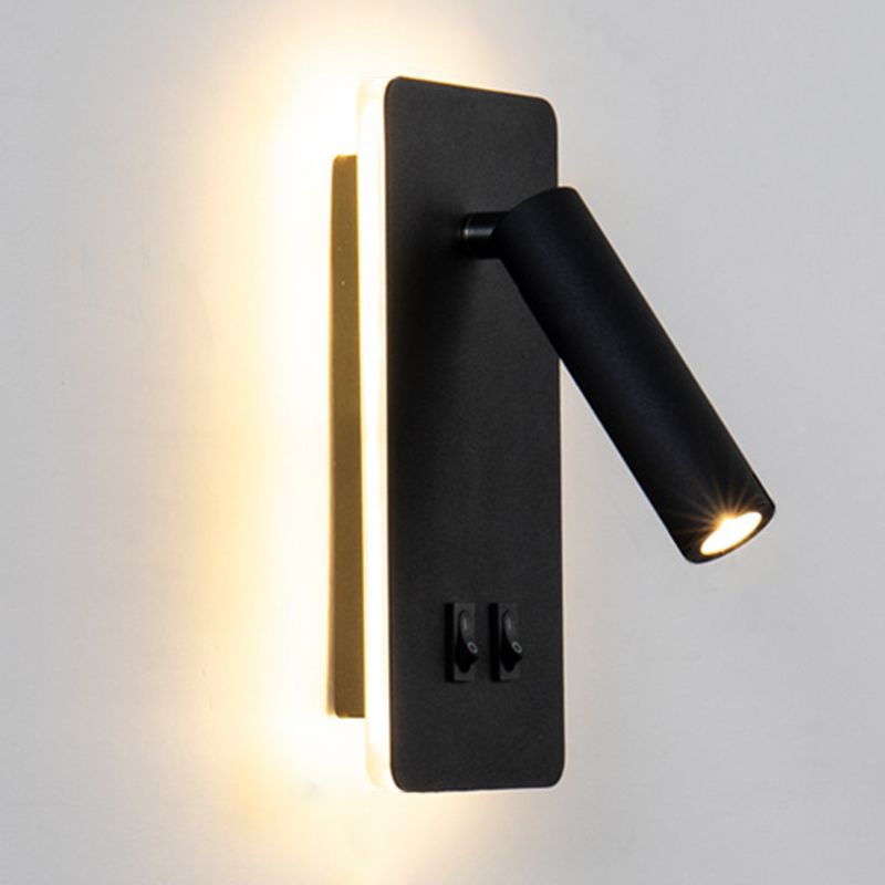 Aluminum Cylinderical Wall Lighting Fixtures Modern Minimalist Style 2 Lights Wall Light