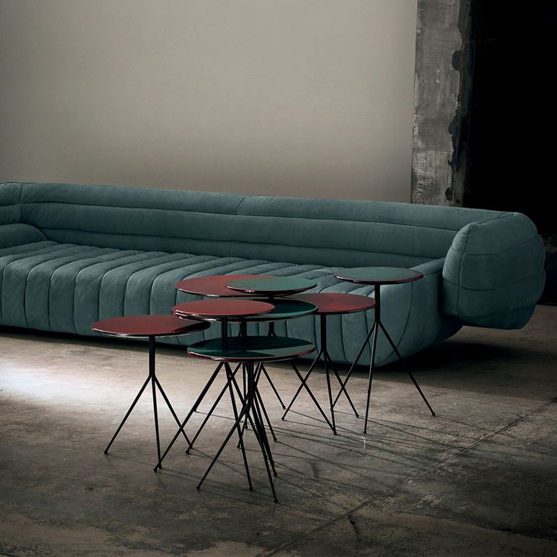 Transitional Modern Biscuit Back Sofa 23.62"High Velvet Tuxedo Arm Chesterfield Sofa