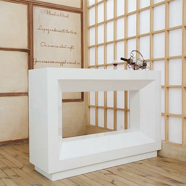 Contemporary Rectangle Counter Table Indoor Bar Dining Table