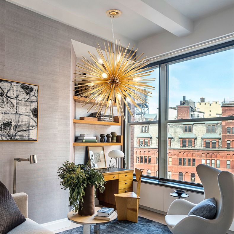 Lampada il lampadario del dente di dente di dente di dente di dente di dente di dente di illuminazione a sospensione in metallo