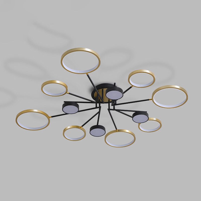 Modern Unique Shape Ceiling Mount Light Fixture Metal Ceiling Mounted Light