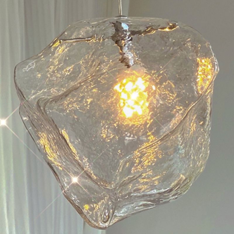 Glass Hanging Pendant Lights Contemporary Suspension Lamp for Bedroom