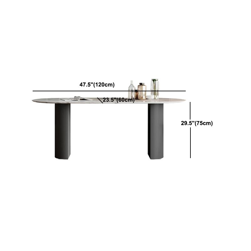 Modern Style Sintered Stone Dining Table Set White 1/5/7 Pieces Dining Set for Home Use