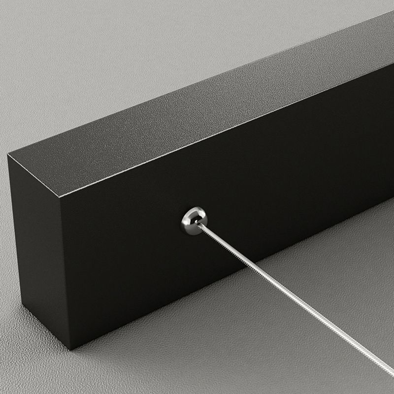 Contemporary Island Light Linear Metal 5 Light Island Chandelier Lights