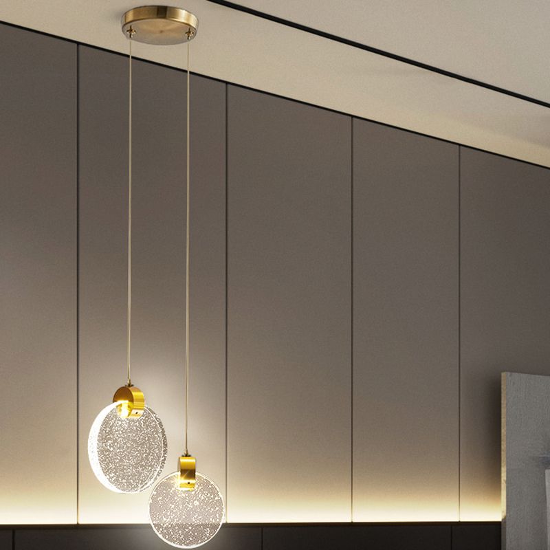 Geometrieformglas hängende Deckenleuchten moderne Style -Anhängerleuchten in Gold