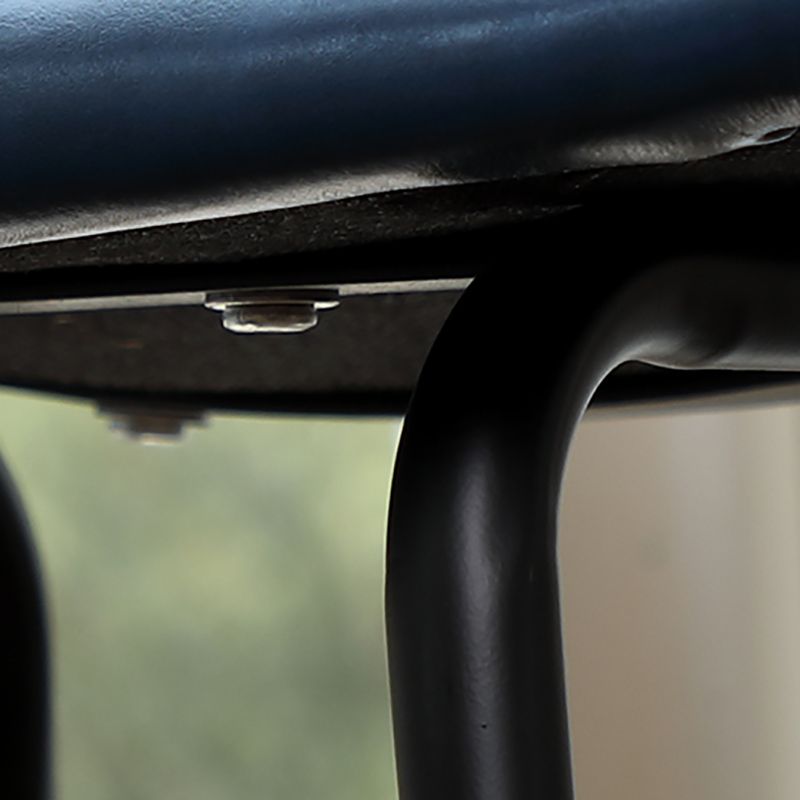 Indoor Modern Leather Bar Stool Bucket Footrest Low Back Counter & Bar Stool