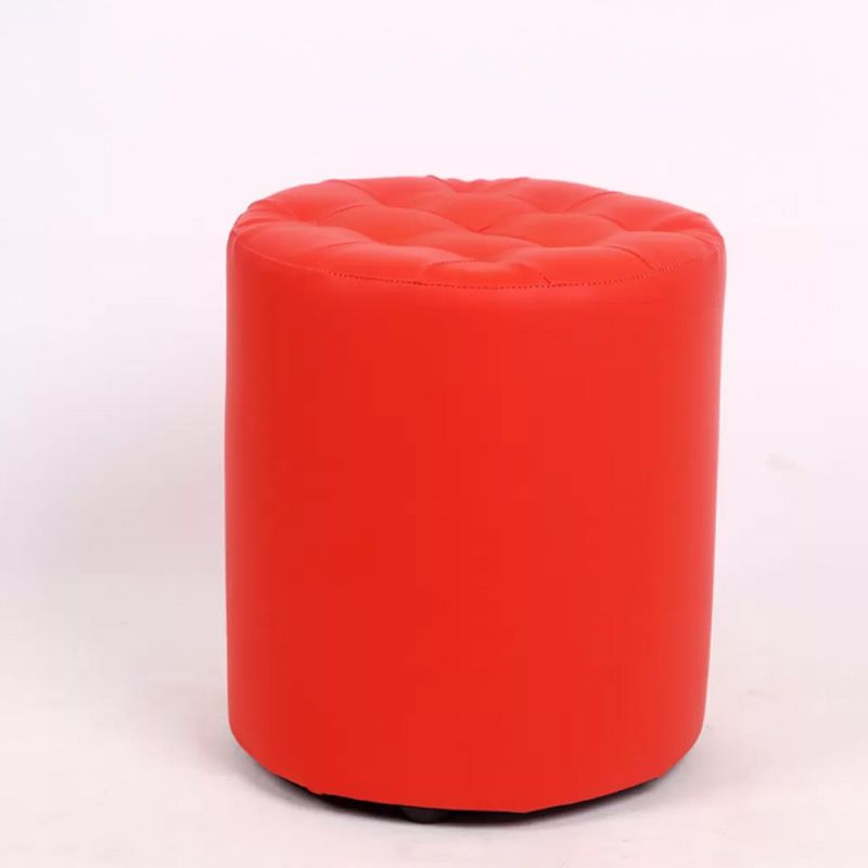 Dark Brown Modern Pouf Stain Resistant Round Pouf for Drawing Room