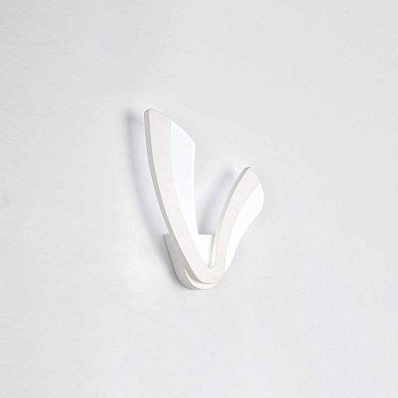 Lampada a parete Minimalista Minimalista Minimalista Sali in ferro battuto Sconce da parete con ombra acrilica