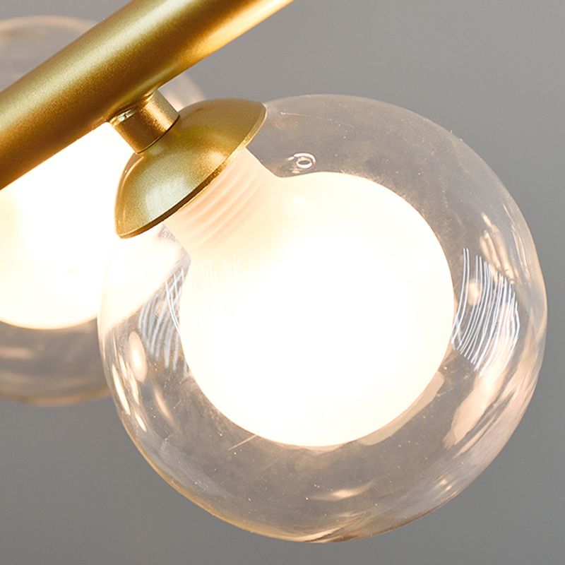 Nordic Modern Island Lighting Glass Chandelier Light Fixture for Dining Room