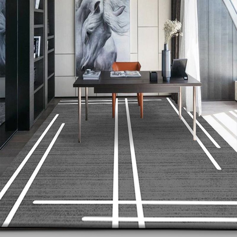 Soft Simplistic Rug Multi Color Geometric Art Print Carpet Stain Resistant Anti-Slip Backing Machine Washable Rug for Hall