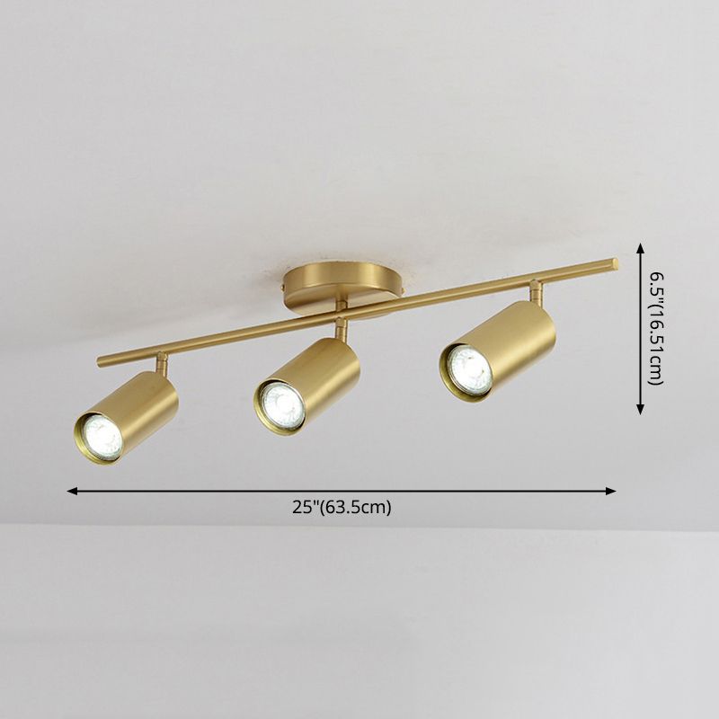 Postmodern Simplicity Cylinder Vanity Sconce Lights Brass Wall Mount Light Fixture for Bathroom