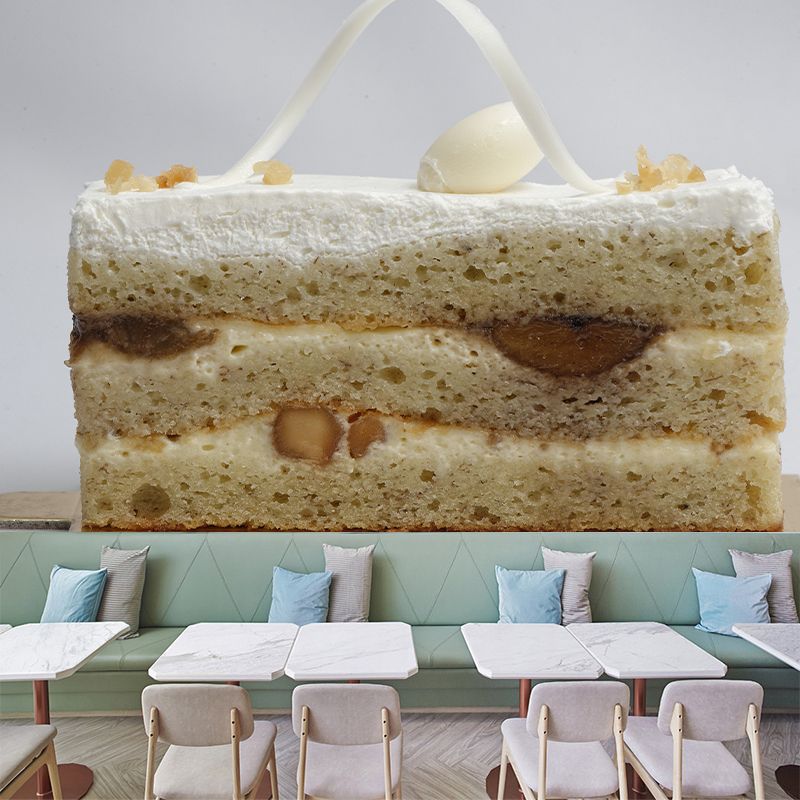 Different Flavors of Cakes Modern Stain Resistant Wall Decor for Cake Shop