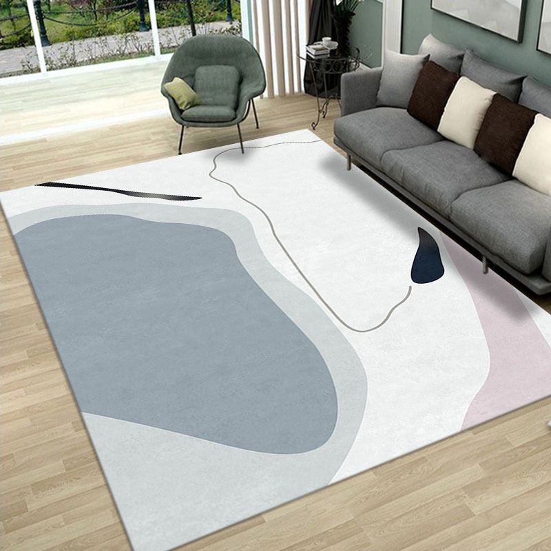 Hellrosa moderner Teppich Color Lump Indoor-Teppich, waschbarer Teppich für die Inneneinrichtung