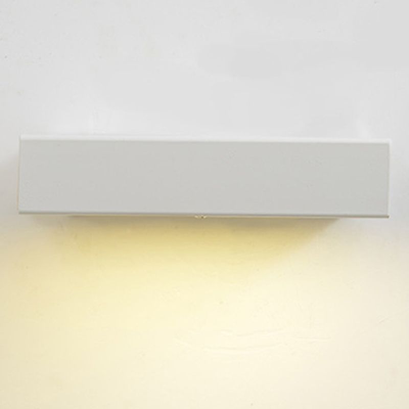 Luz de la pared de la pared de sombra cuadrada simple de luz simple iluminación de pared de metal de estilo simple
