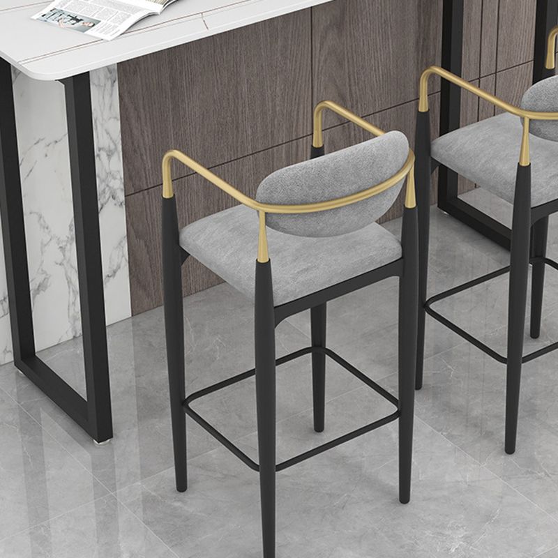 Traditional Luxury Stone Bar Table Rectangle Bar Dining Table with Sled Base