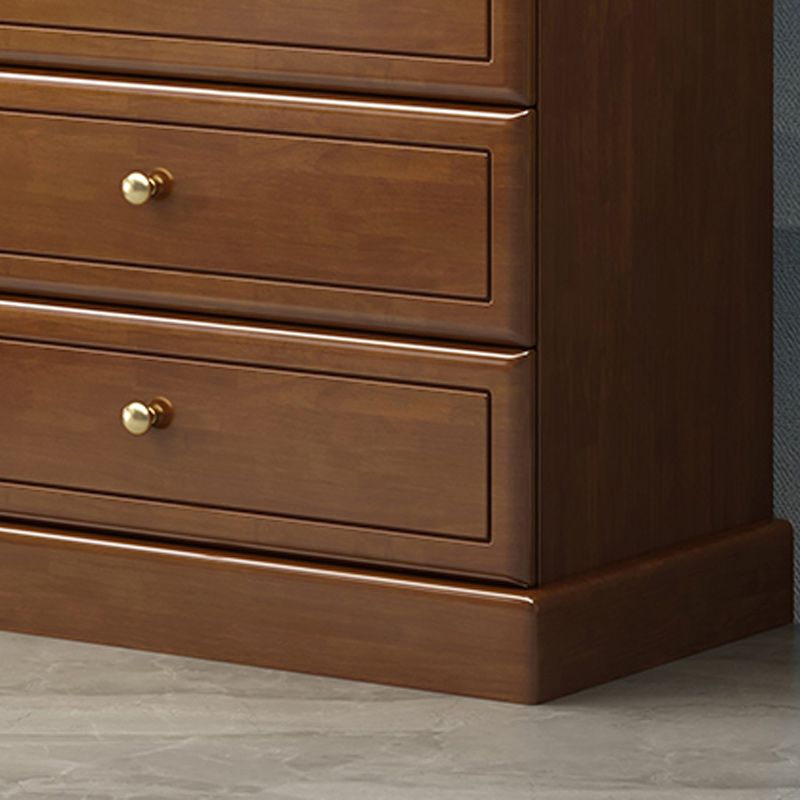 Modern Rectangle Accent Chest with Soft Close Drawers in Solid Wood