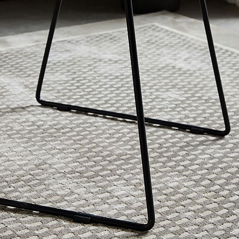Sedia in stile contemporaneo sedia laterale senza braccio con zampe metalliche