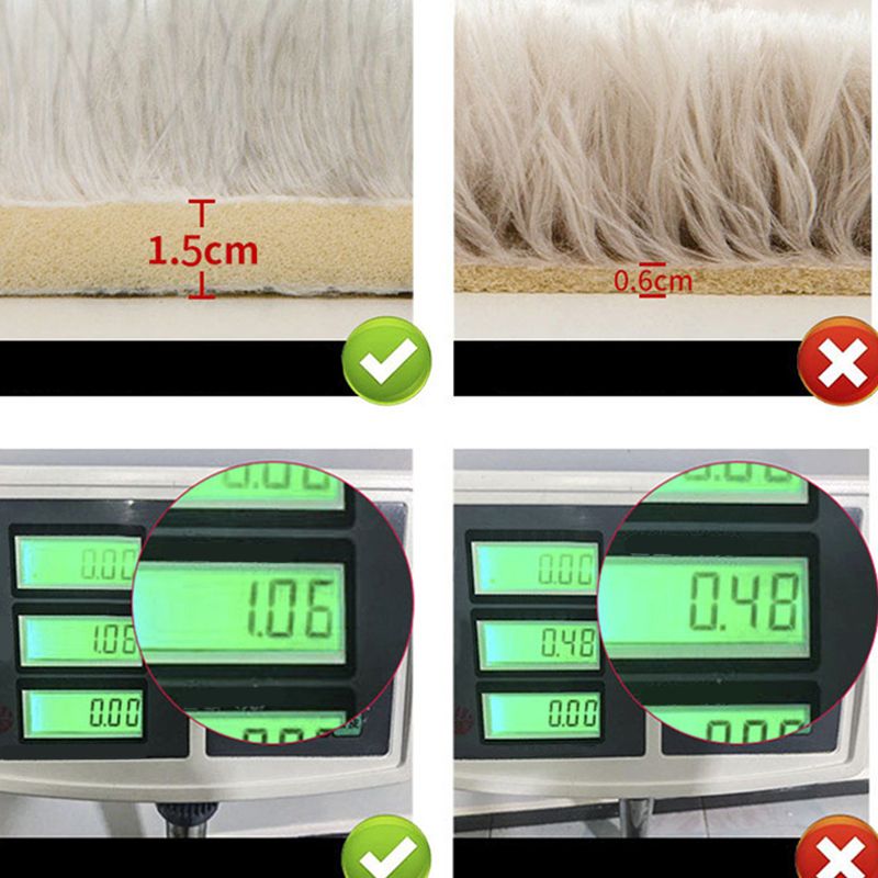 Relaxing Living Room Rug Multicolored Solid Color Indoor Rug Synthetics Anti-Slip Backing Stain-Resistant Area Carpet