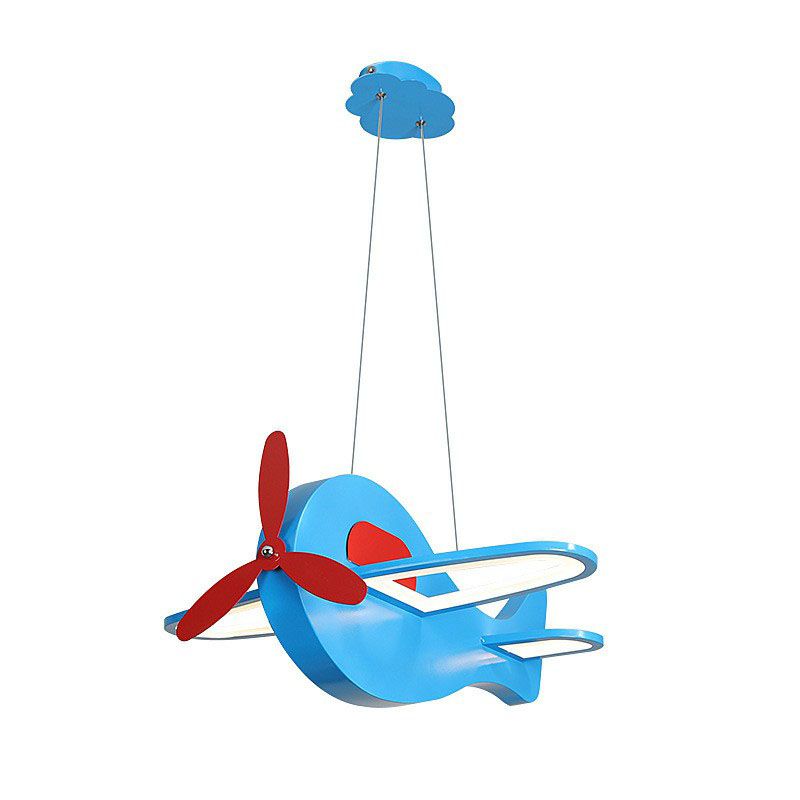 Lustre en forme d'avion Light Light Light Kids Style Acrylique chambre LED Light