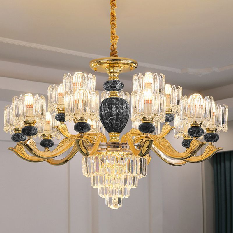 Prismatisch kristal kroonluchter vintage cilindrische eetkamer gesuspendeerde verlichting armatuur