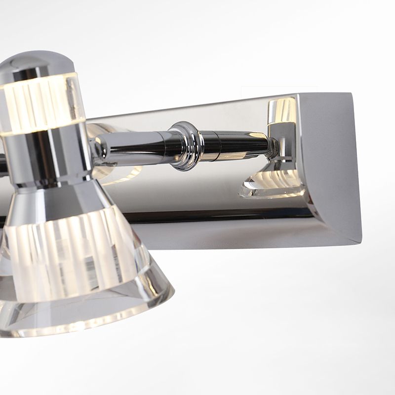 Modern Simple Vanity Light Stainless Steel Horn Shape LED Vanity Lamp for Shower Room
