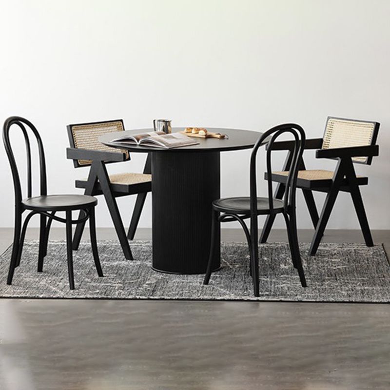 Birch Wood Contemporary Dining Room Chairs Windsor Back Side Chair Set