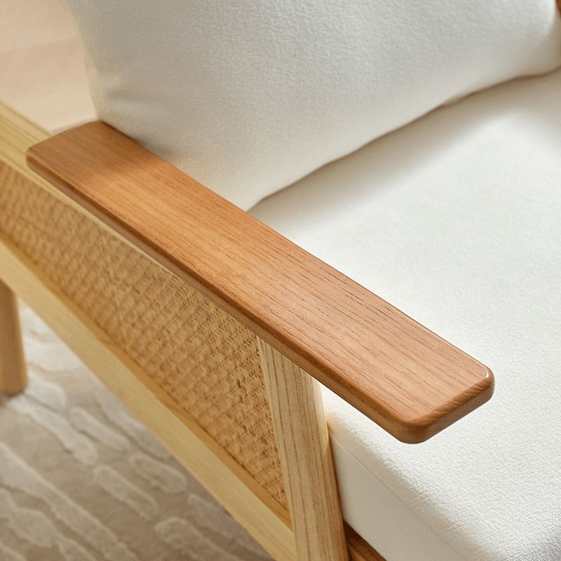 29.92" Wide Velvet Arm Chair Solid Wood Arms Included Chair for Bedroom