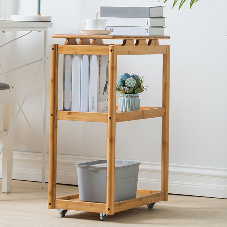 29.5" Tall Side Accent Table Rectangular Nesting End Table for Living Room