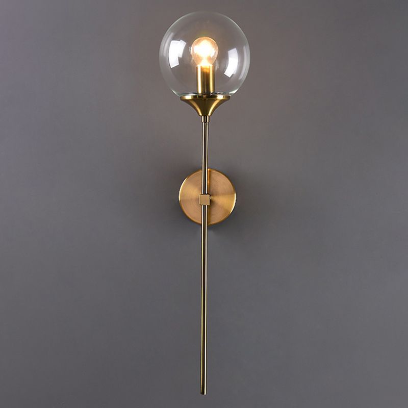 Eigentijdse stijl potloodarm wandwandverlichtingsglas slaapkamer sconce verlichtingsarmatuur