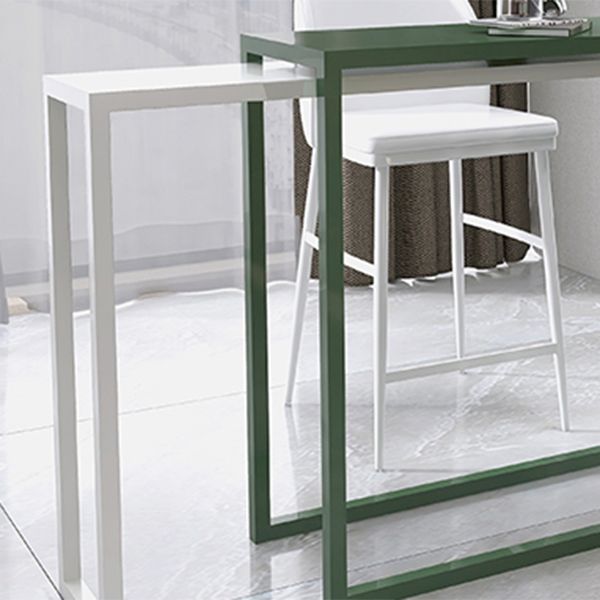 Modern Iron Rectangle Bar Table Metal Base for Milk Tea Shop