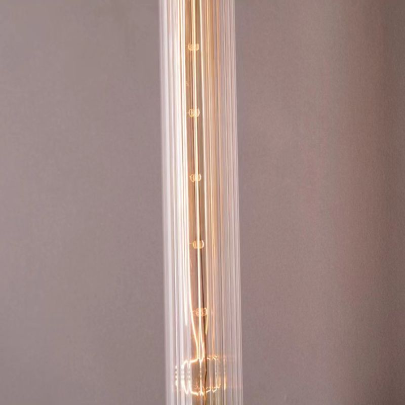 Metal and Glass Bath Sconce 1 / 2 - Light Post Modern Bathroom Vanity Lighting