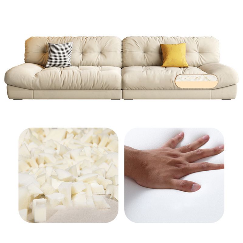 Contemporary Tufted Back Standard Sofa Pillow Top Arm Settee
