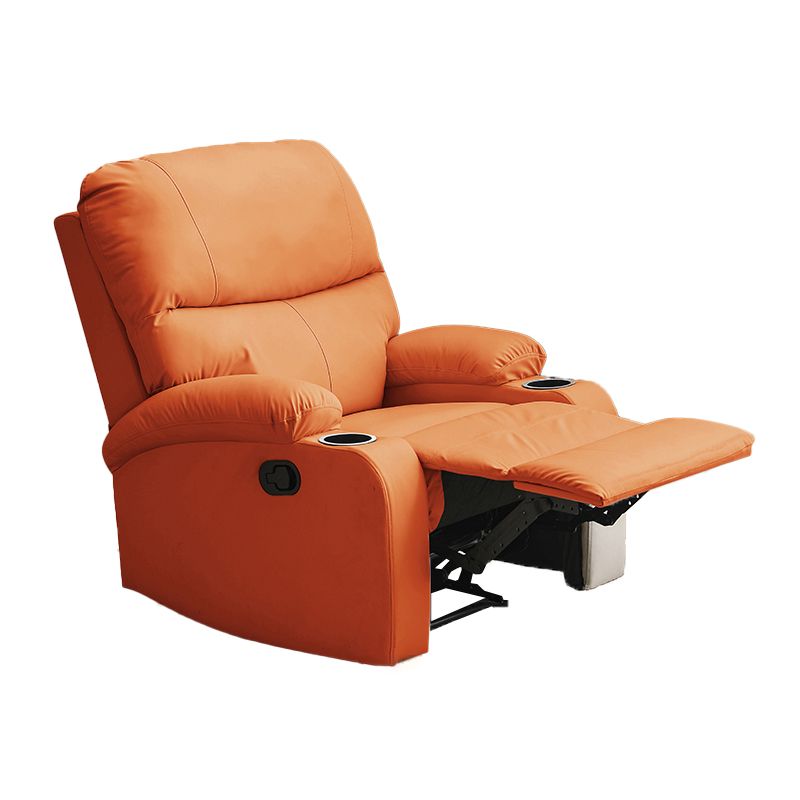 Modern Faux Leather Standard Recliner Swivel Rocker Recliner Chair