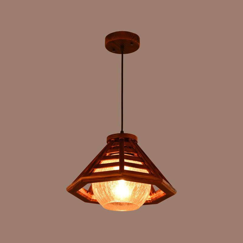 Assayage d'éclairage suspendu en bois moderne pour le café Room