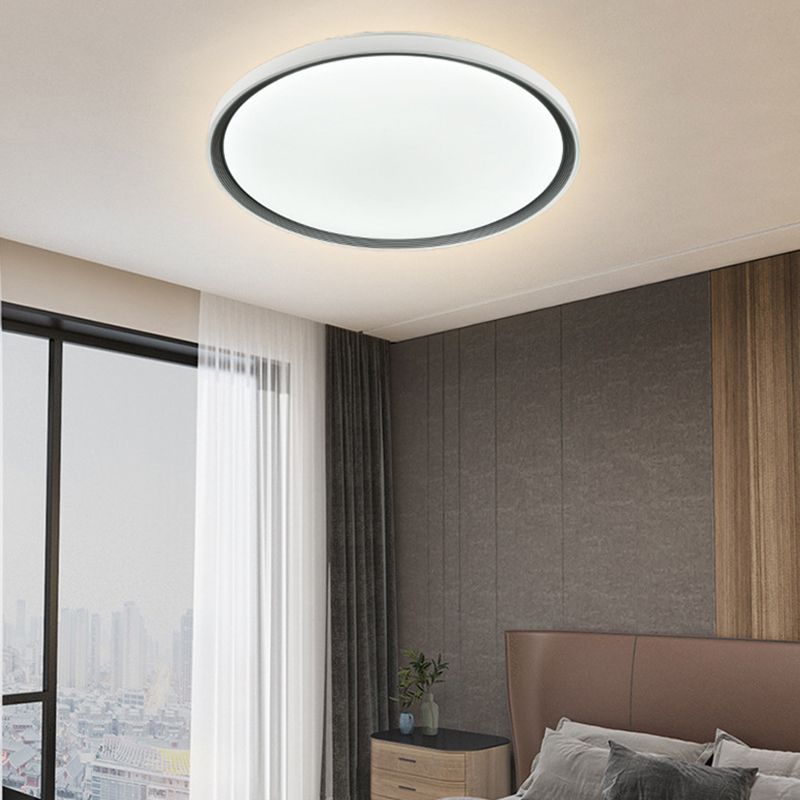 Geometric Contemporary Flush Mount Acrylic LED Ceiling Flush in White