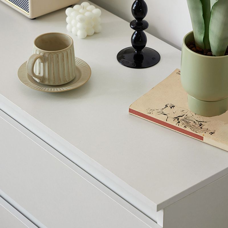 Contemporary Engineered Wood Vertical Storage Chest Bedroom Chest with Drawers