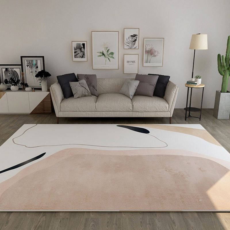 Bruin modern tapijt contrast kleur tapijt niet-slip achterste tapijt voor woningdecoratie