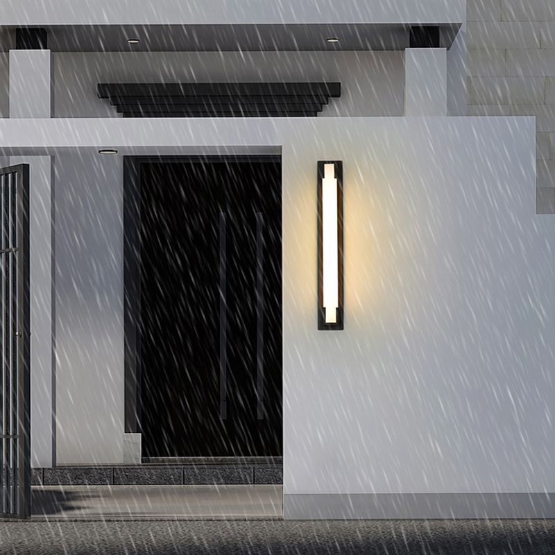 Lampada da montaggio a parete rettangolare per il balcone per balcone per balcone.
