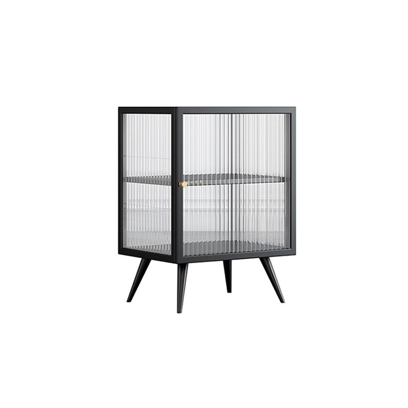 Modern Doors Included Bedside Cabinet Metal Nightstand with Legs for Bedroom