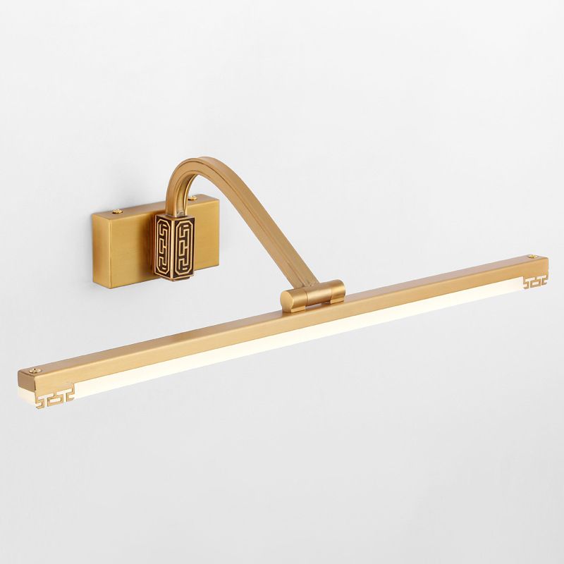 Illuminazione da parete in acrilico tradizionale a LED lineare regolabile per illuminazione da parete per bagno